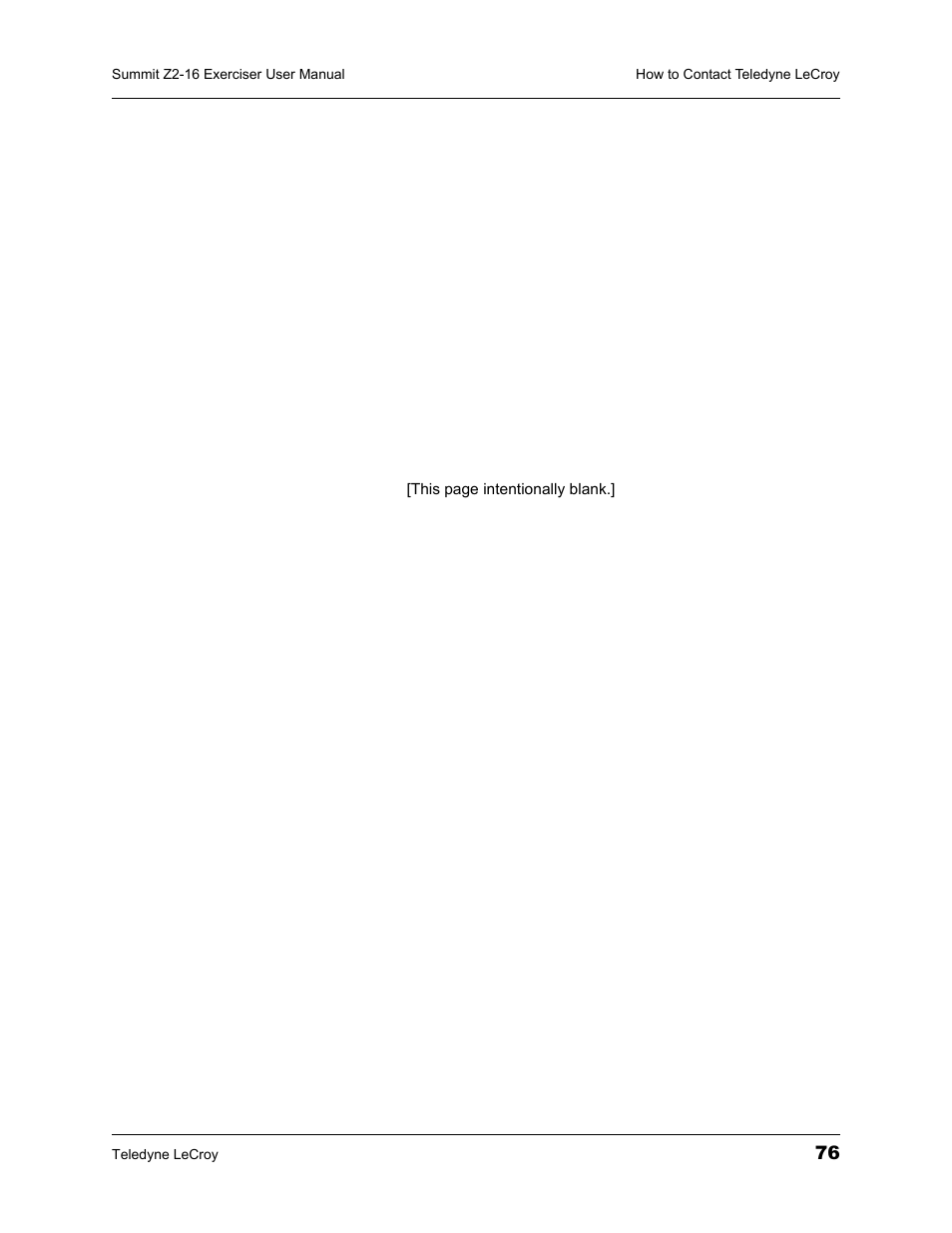 Teledyne LeCroy Summit Z2-16 PCI Express Multi-lane Exerciser User Manual User Manual | Page 80 / 84