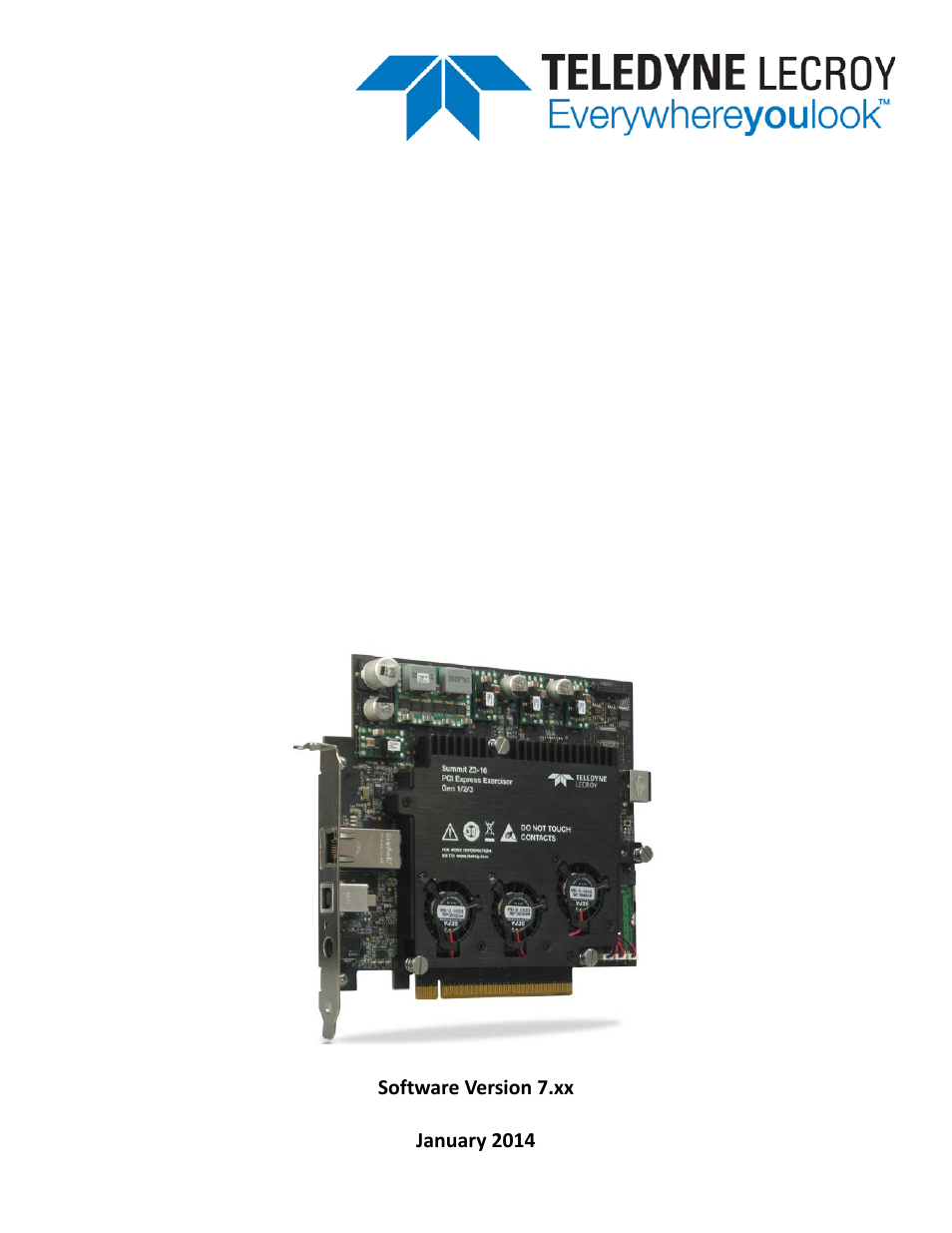 Teledyne LeCroy Summit Z3-16 PCI Express Multi-lane Exerciser User Manual User Manual | 118 pages