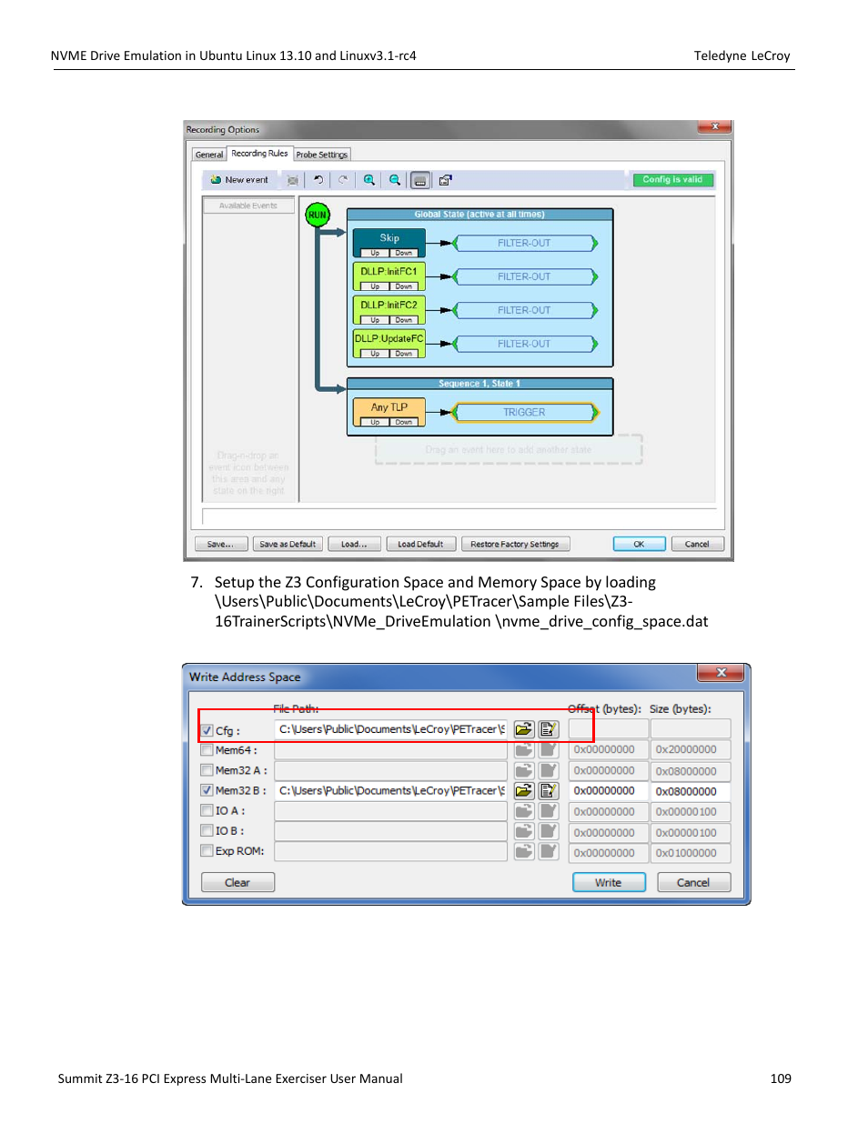 Teledyne LeCroy Summit Z3-16 PCI Express Multi-lane Exerciser User Manual User Manual | Page 109 / 118