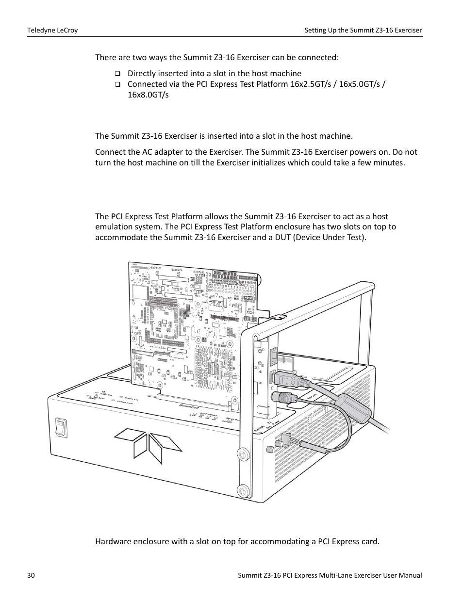 Teledyne LeCroy Summit Z3-16 PCI Express Multi-lane Exerciser User Manual User Manual | Page 30 / 118