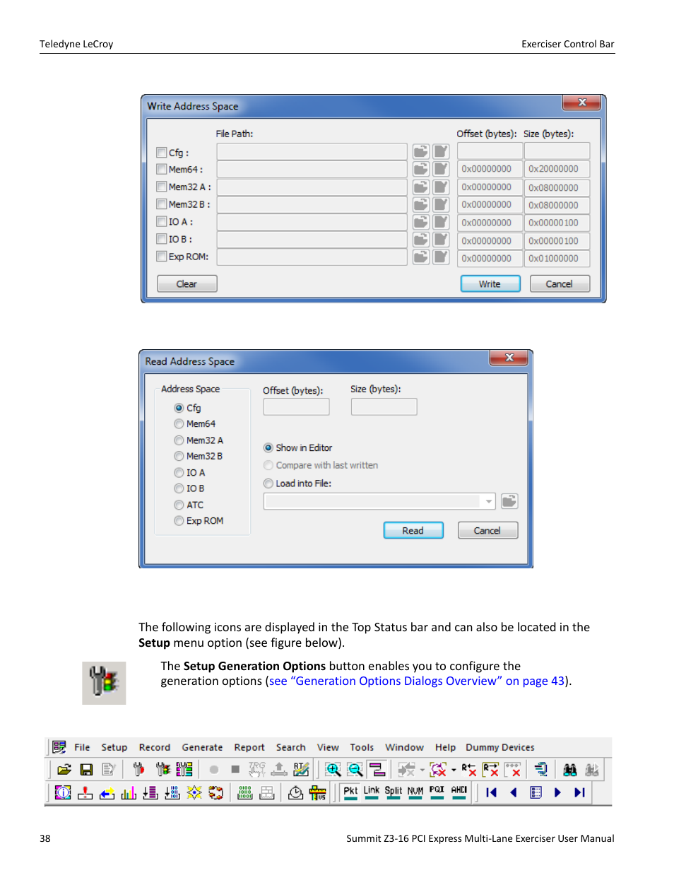 Teledyne LeCroy Summit Z3-16 PCI Express Multi-lane Exerciser User Manual User Manual | Page 38 / 118