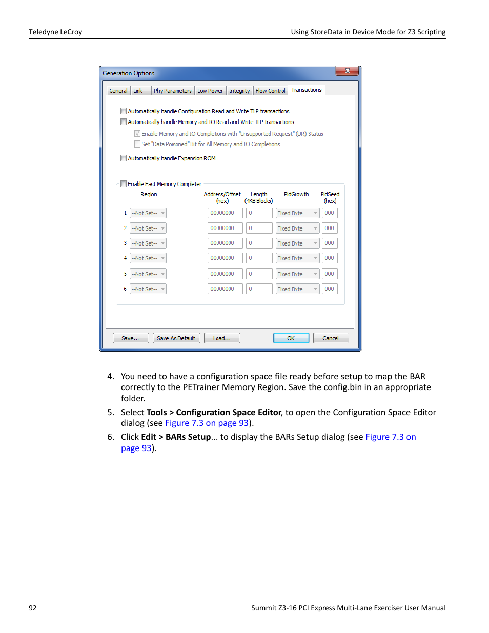 Teledyne LeCroy Summit Z3-16 PCI Express Multi-lane Exerciser User Manual User Manual | Page 92 / 118