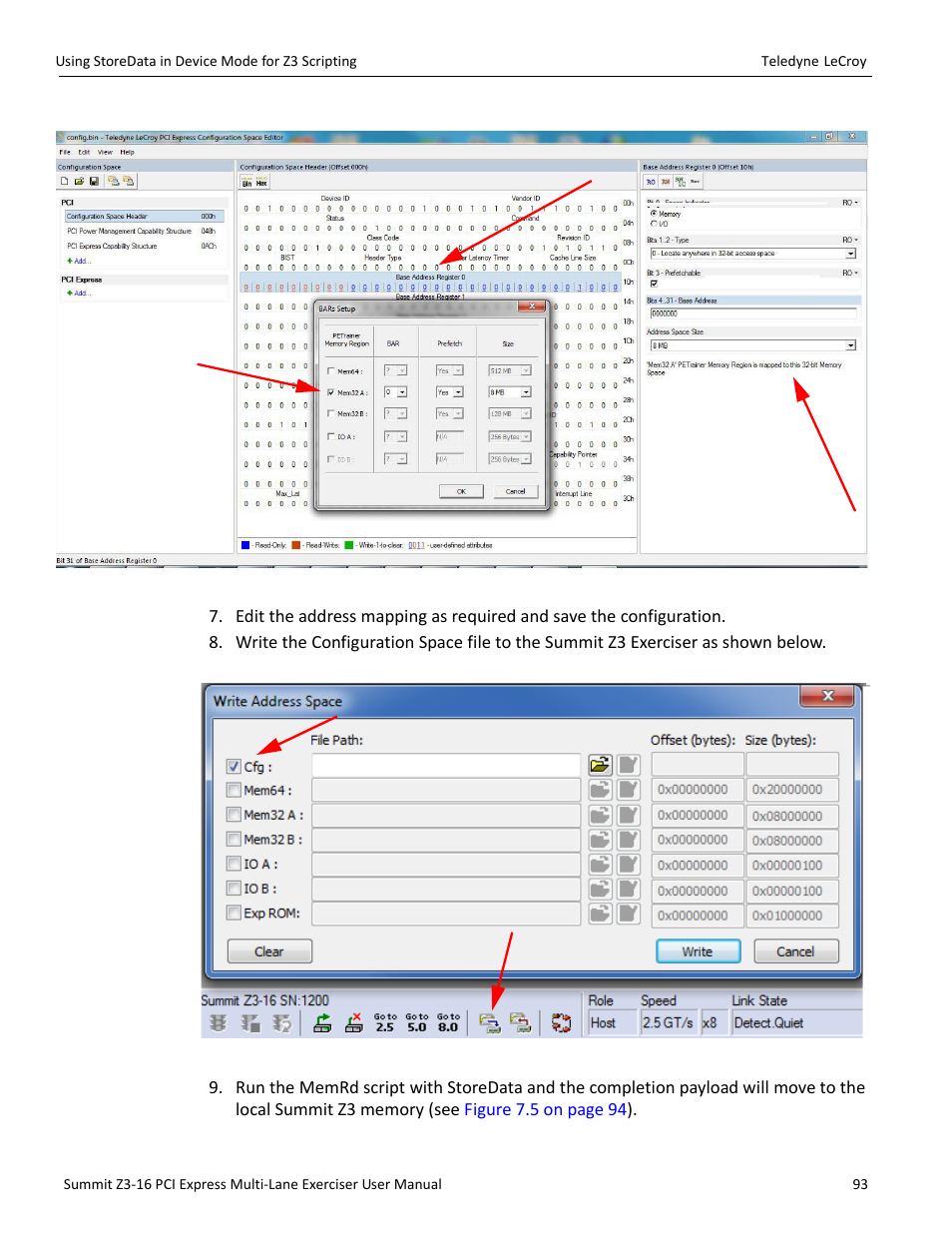 Teledyne LeCroy Summit Z3-16 PCI Express Multi-lane Exerciser User Manual User Manual | Page 93 / 118