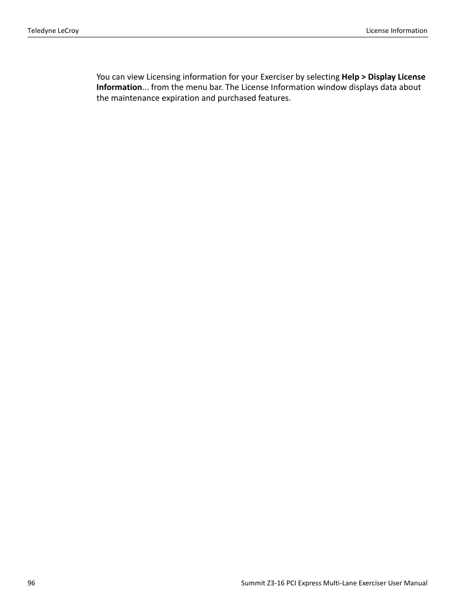3 license information | Teledyne LeCroy Summit Z3-16 PCI Express Multi-lane Exerciser User Manual User Manual | Page 96 / 118