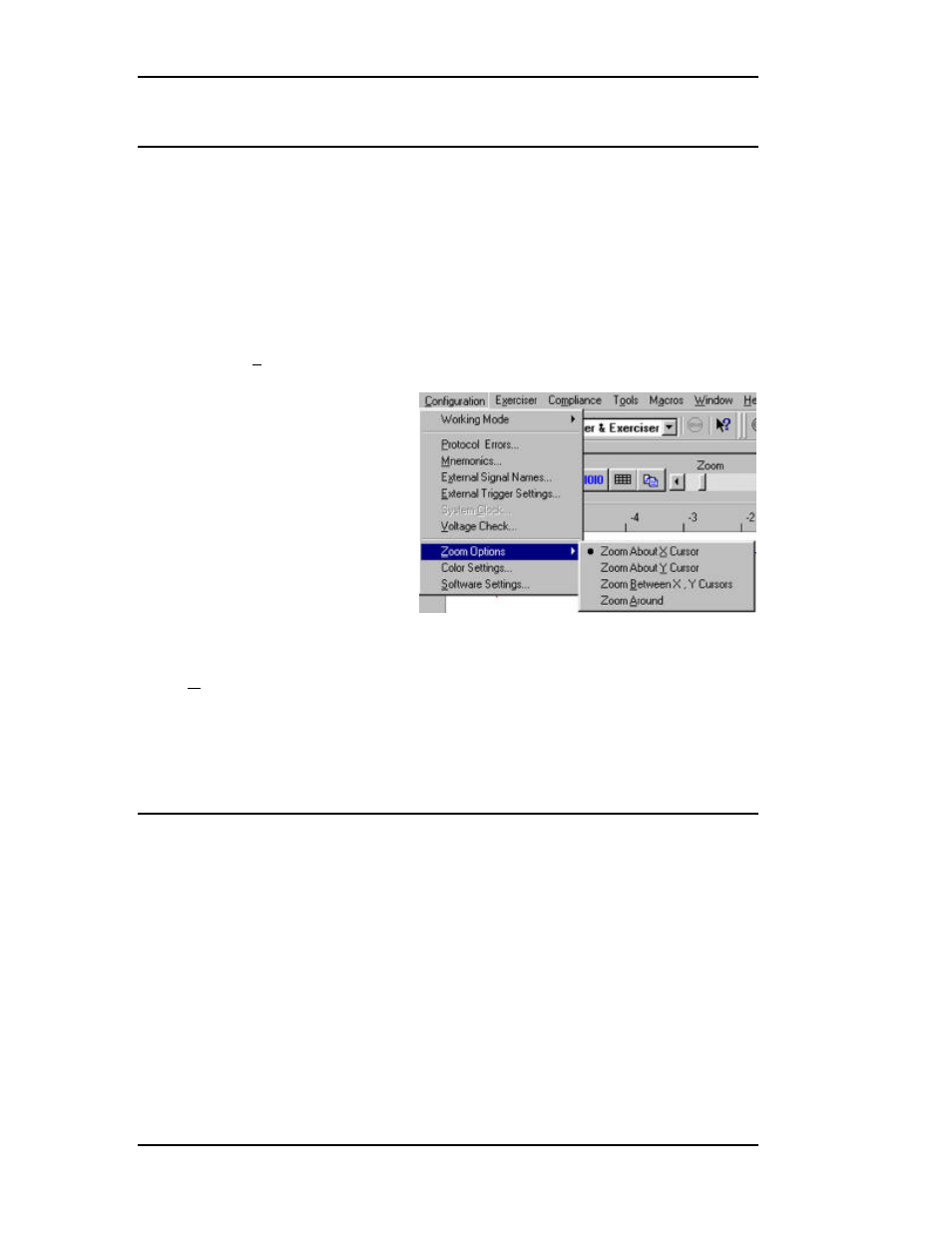 Using zoom in the wave window, User defined display configuration, Zoom options | Teledyne LeCroy TA660СА User Manual | Page 108 / 156
