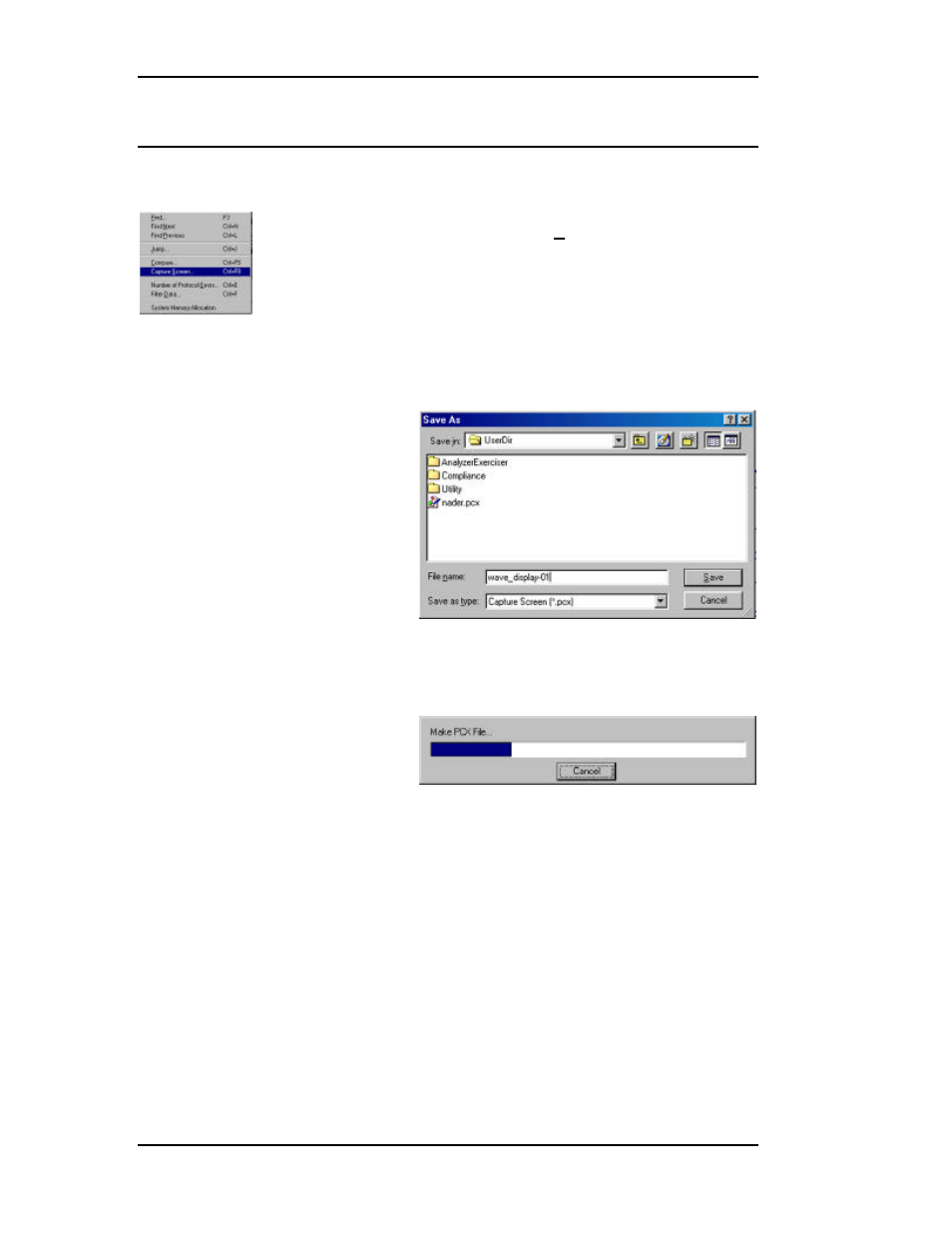 Capture a screen | Teledyne LeCroy TA660СА User Manual | Page 118 / 156