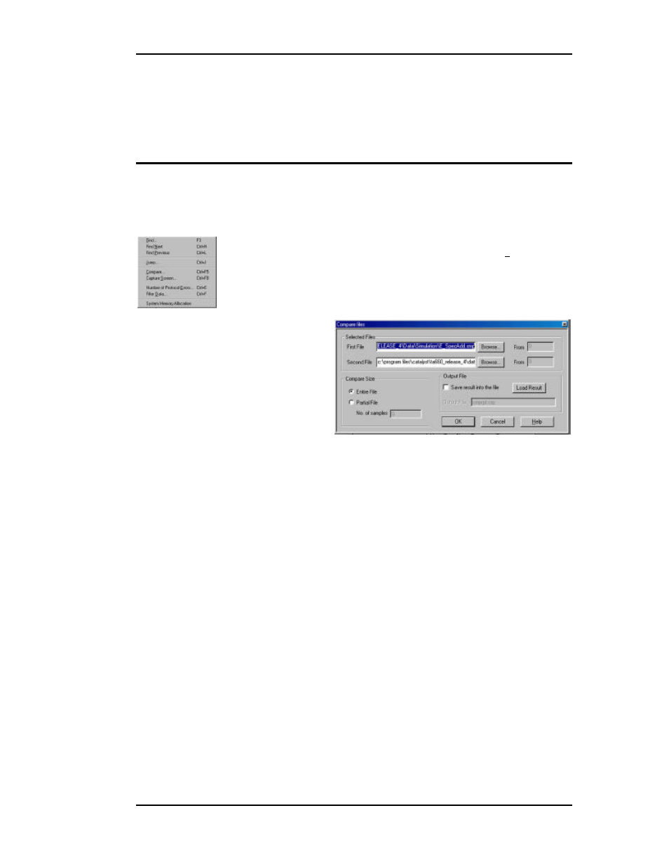 Tools to analyze captured data, Compare | Teledyne LeCroy TA660СА User Manual | Page 119 / 156