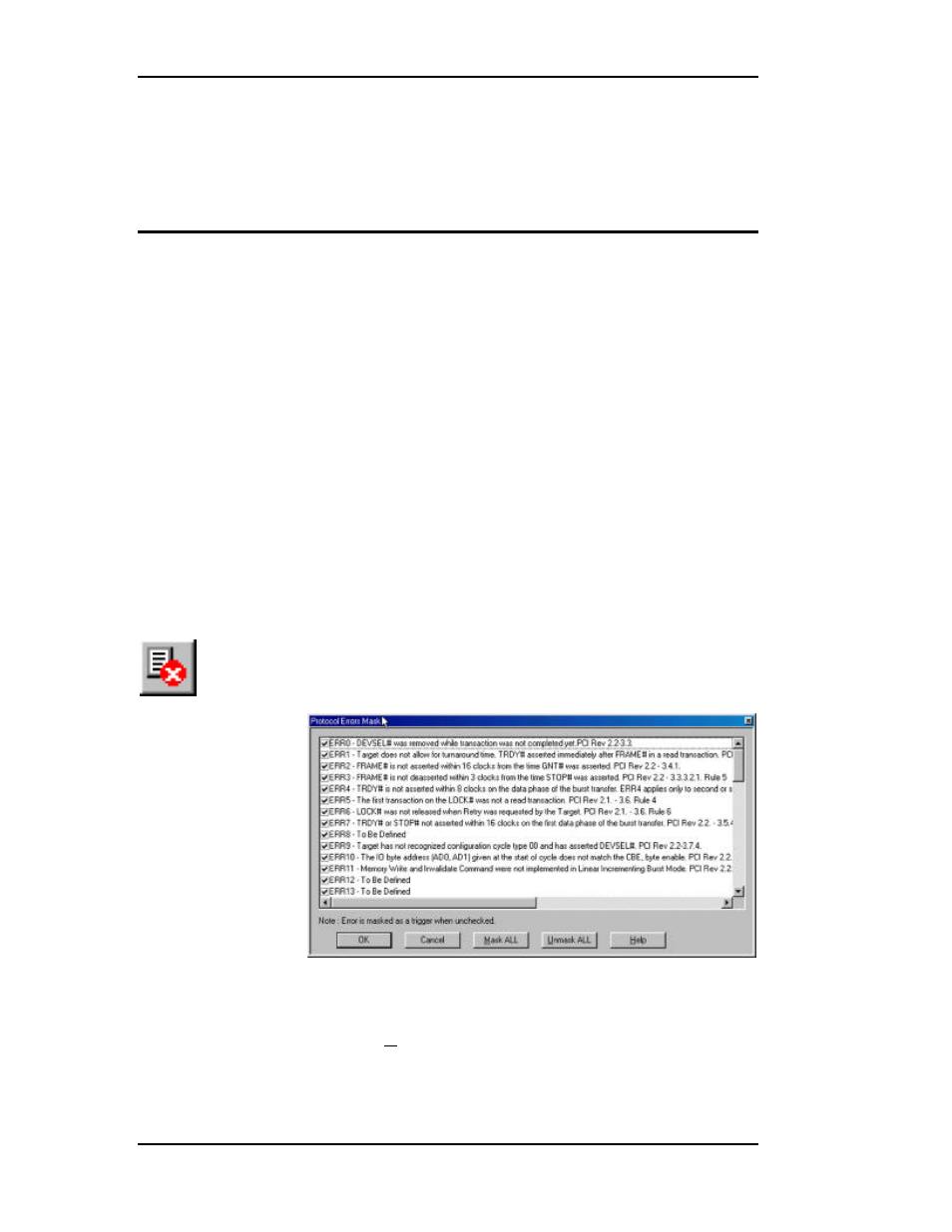 Special setups, Protocol errors | Teledyne LeCroy TA660СА User Manual | Page 124 / 156