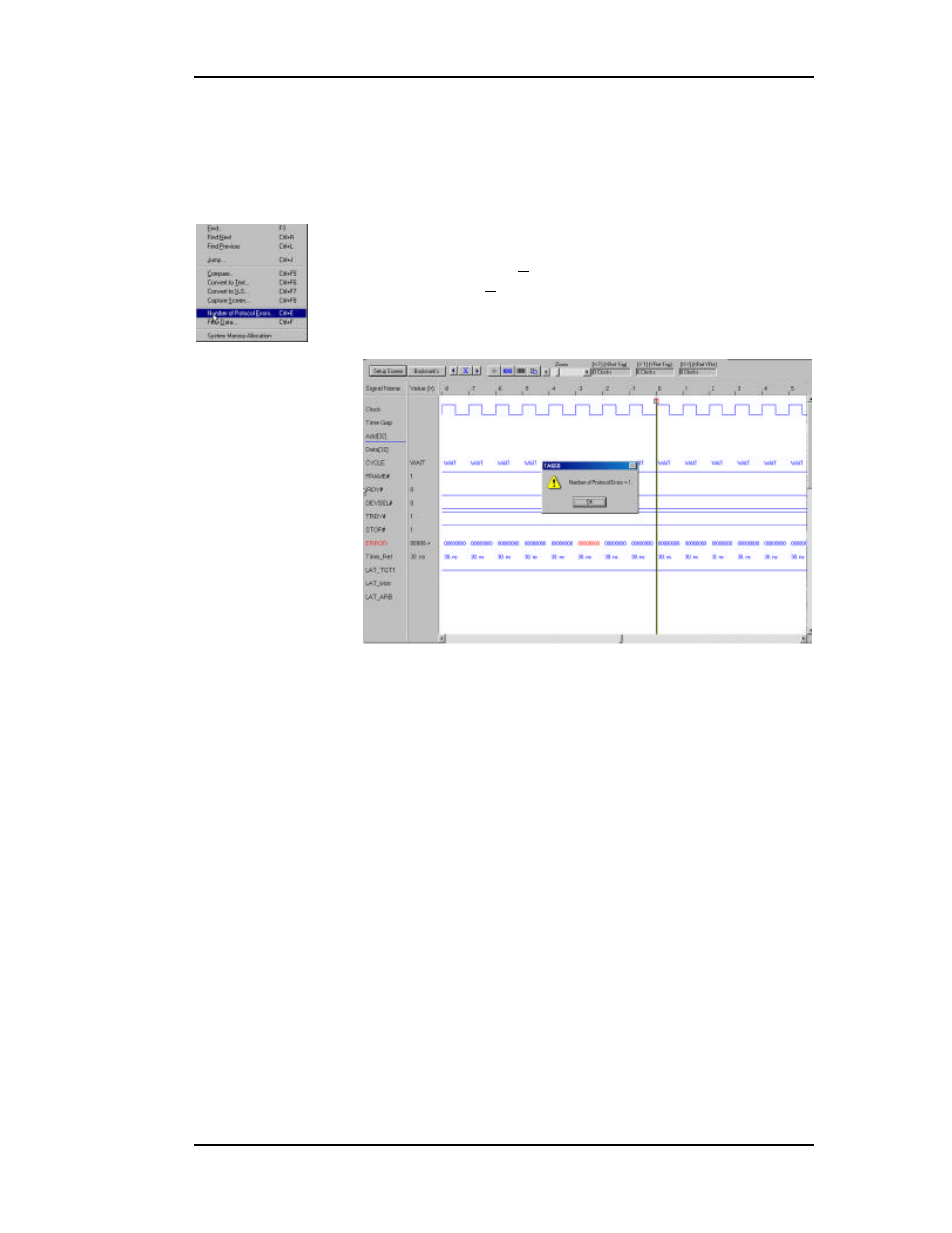 Number of errors, Protocol error type | Teledyne LeCroy TA660СА User Manual | Page 127 / 156