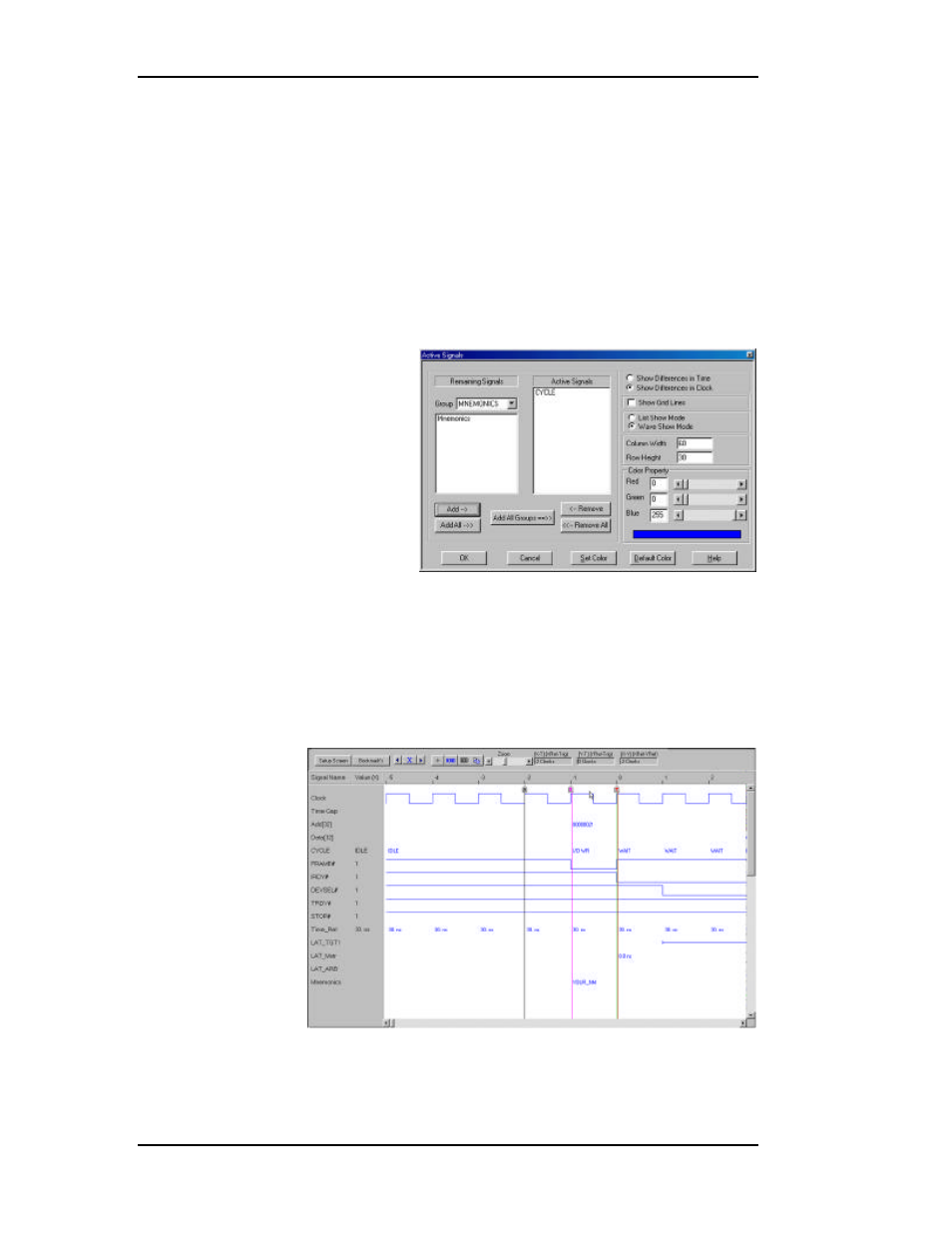 Displaying patterns matching mnemonics | Teledyne LeCroy TA660СА User Manual | Page 130 / 156
