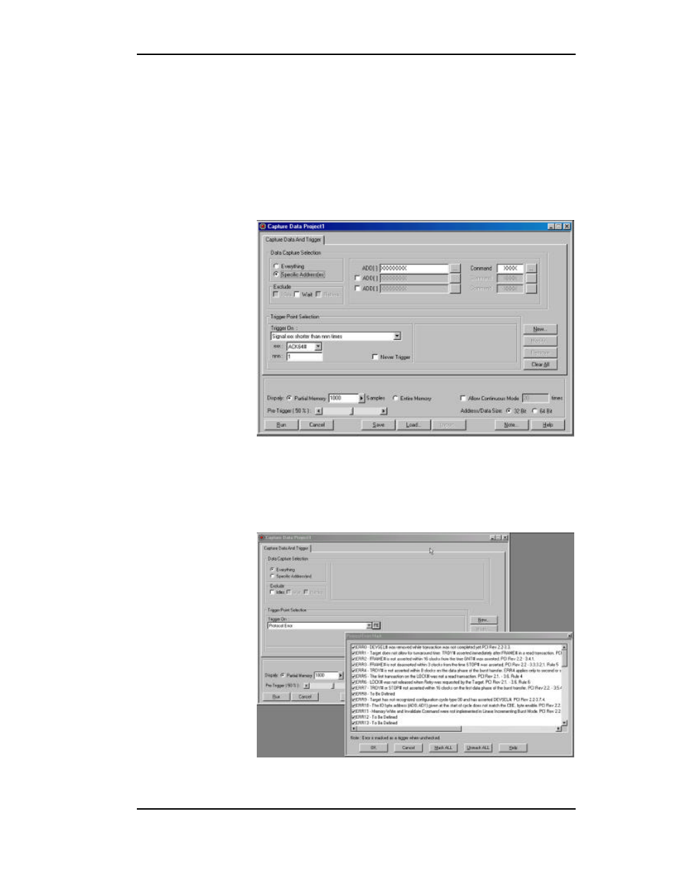 Data capture & trigger examples | Teledyne LeCroy TA660СА User Manual | Page 29 / 156