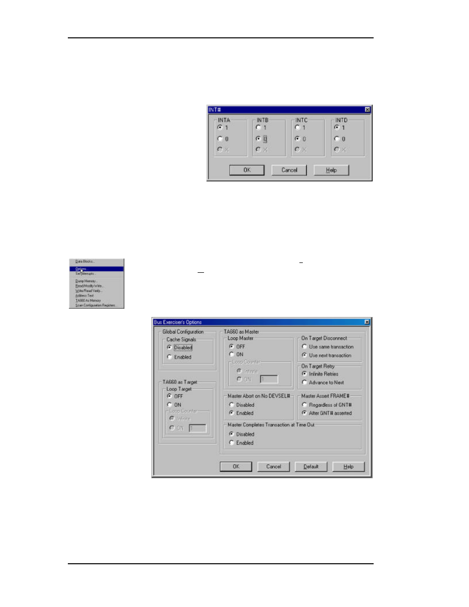 Setting exerciser options | Teledyne LeCroy TA660СА User Manual | Page 64 / 156