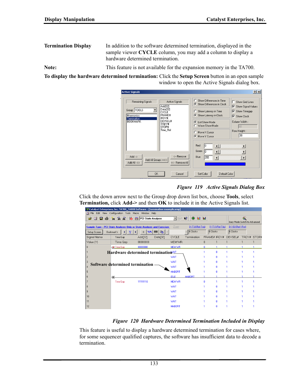 Figure 119 active signals dialog box | Teledyne LeCroy TA700_800_850 User Manual User Manual | Page 147 / 268