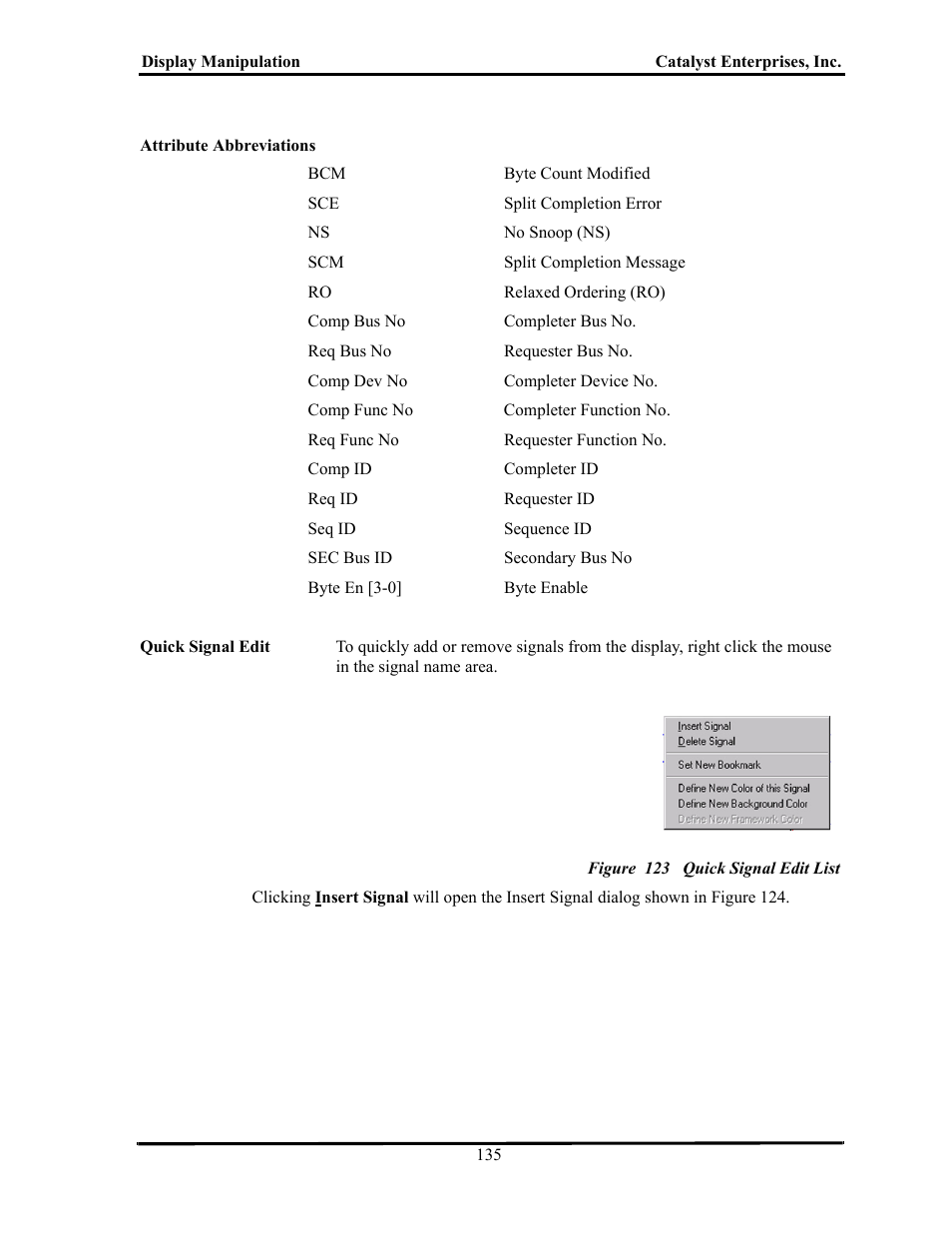 Figure 123 quick signal edit list | Teledyne LeCroy TA700_800_850 User Manual User Manual | Page 149 / 268