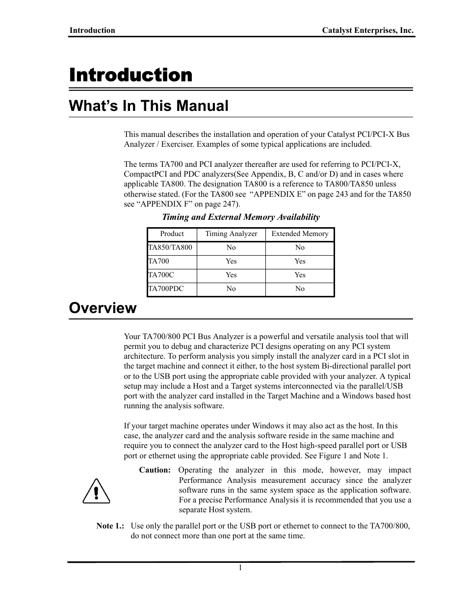 Introduction, What’s in this manual, Overview | Ntroduction, Anual, Verview | Teledyne LeCroy TA700_800_850 User Manual User Manual | Page 15 / 268