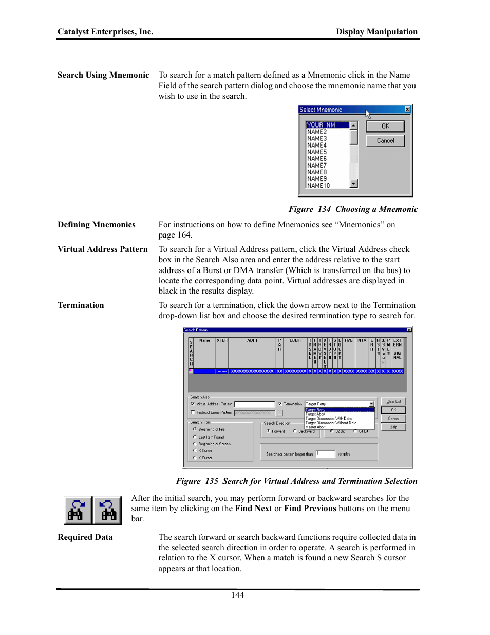 Figure 134 choosing a mnemonic | Teledyne LeCroy TA700_800_850 User Manual User Manual | Page 158 / 268
