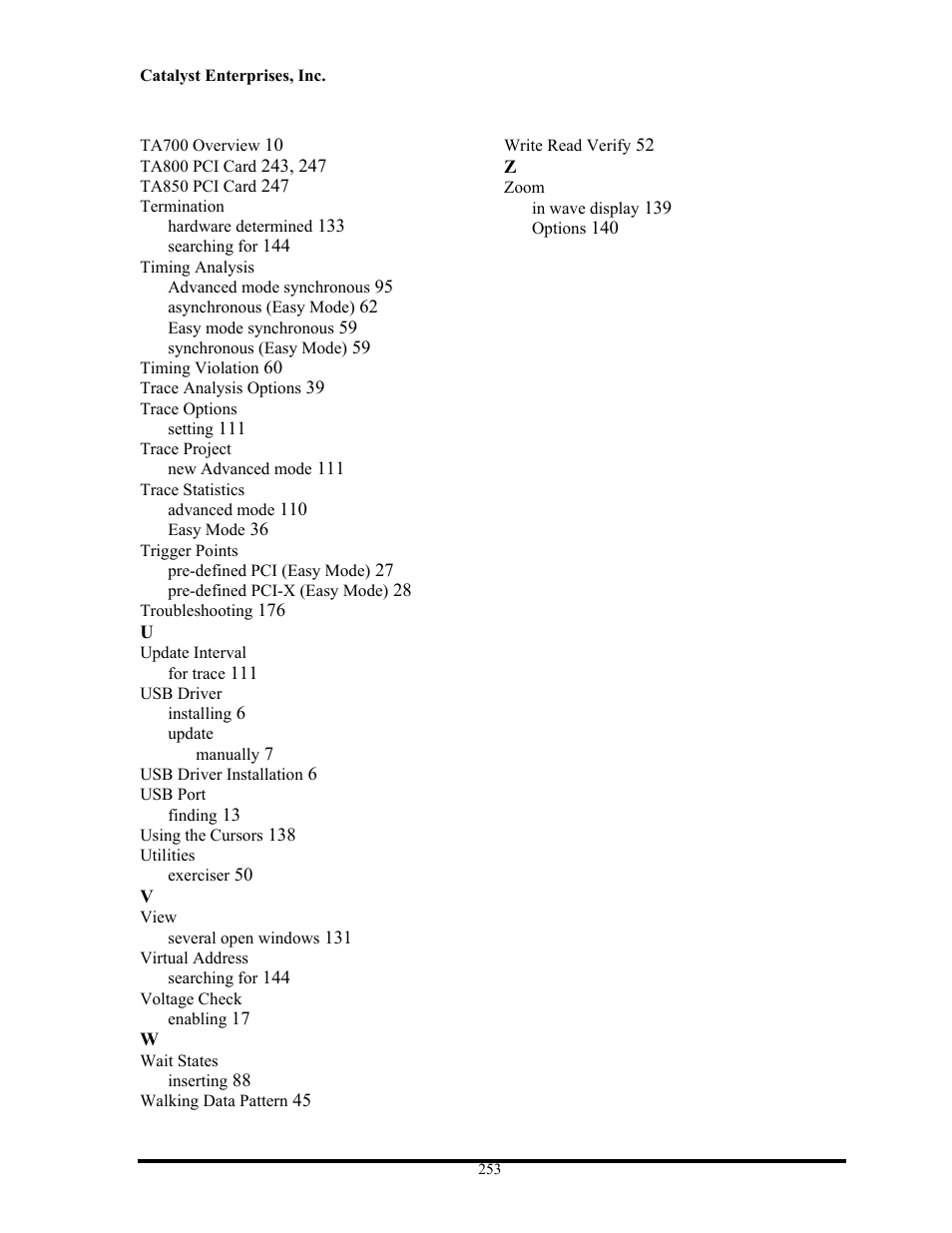 Teledyne LeCroy TA700_800_850 User Manual User Manual | Page 267 / 268