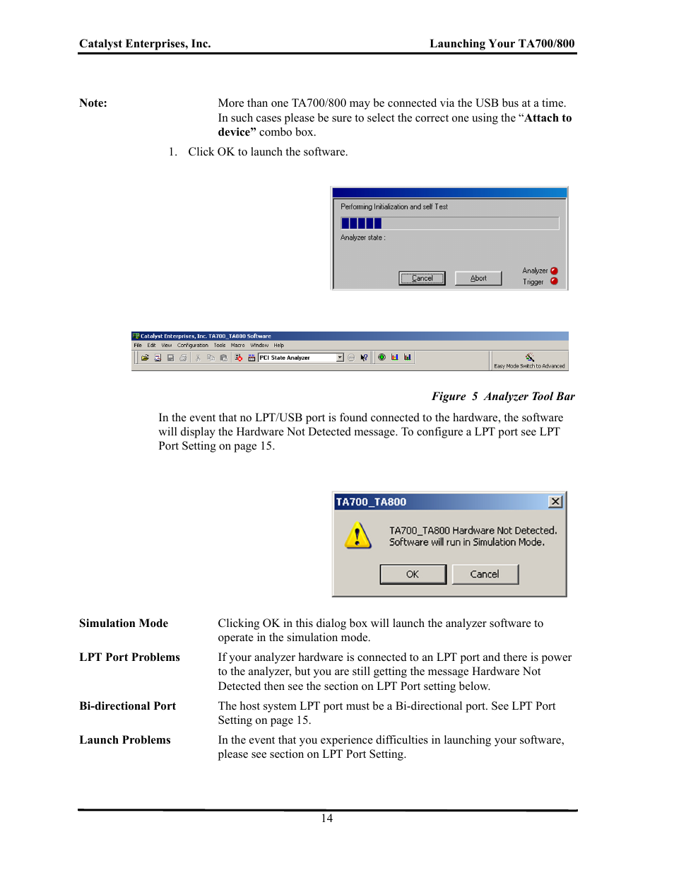 Figure 5 analyzer tool bar | Teledyne LeCroy TA700_800_850 User Manual User Manual | Page 28 / 268