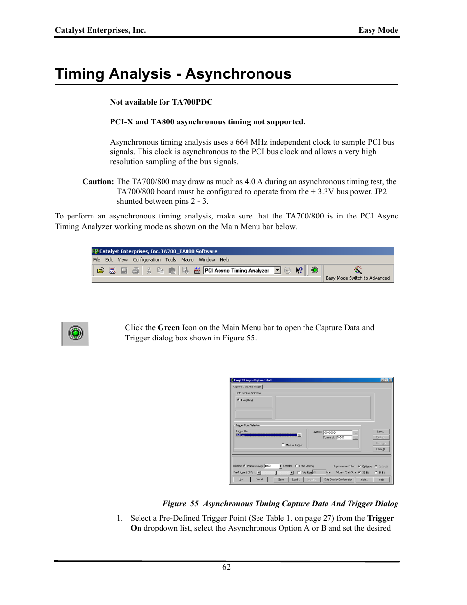 Timing analysis - asynchronous, Iming, Nalysis | Synchronous | Teledyne LeCroy TA700_800_850 User Manual User Manual | Page 76 / 268