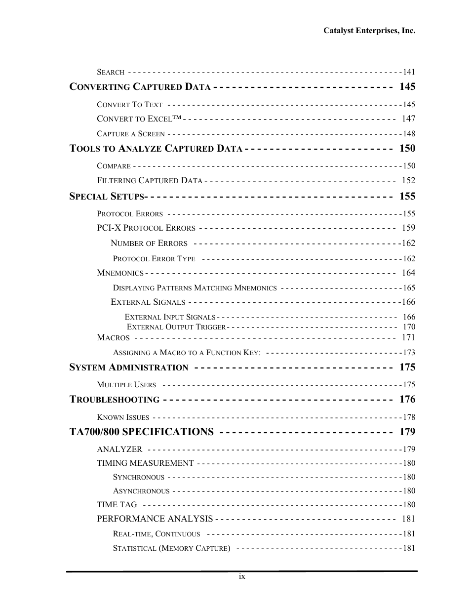 Teledyne LeCroy TA700_800_850 User Manual User Manual | Page 9 / 268