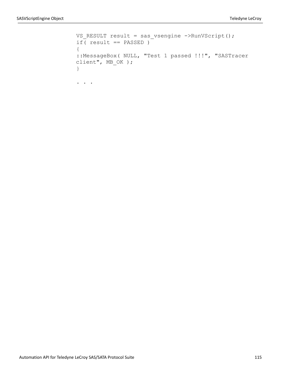 Teledyne LeCroy SAS_SATA Automation API manual User Manual | Page 121 / 150