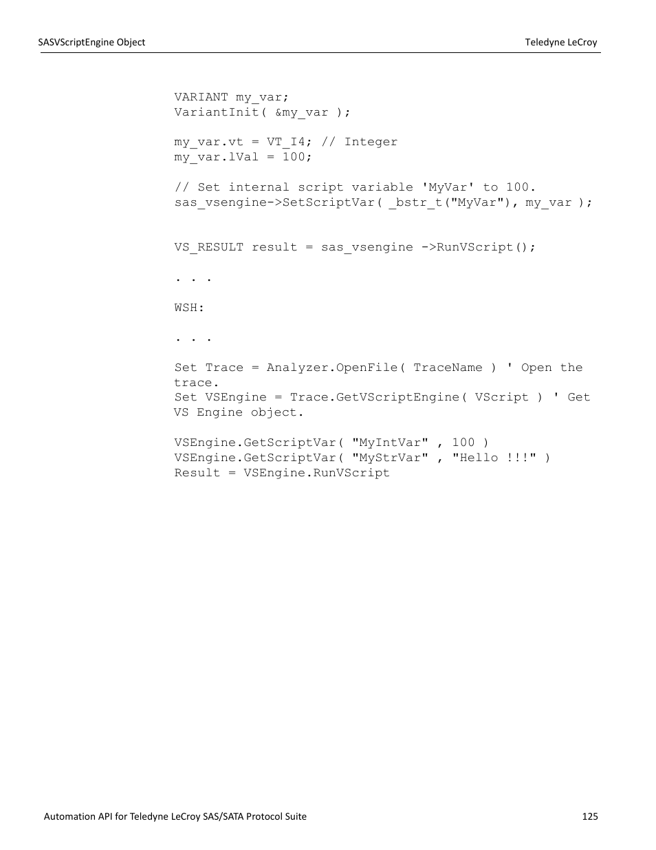 Teledyne LeCroy SAS_SATA Automation API manual User Manual | Page 131 / 150