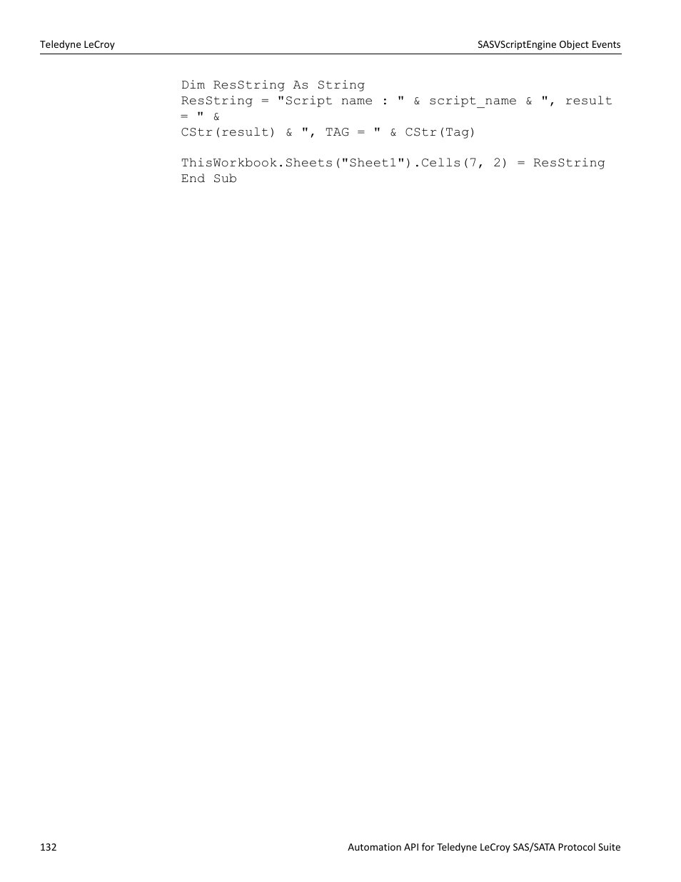 Teledyne LeCroy SAS_SATA Automation API manual User Manual | Page 138 / 150