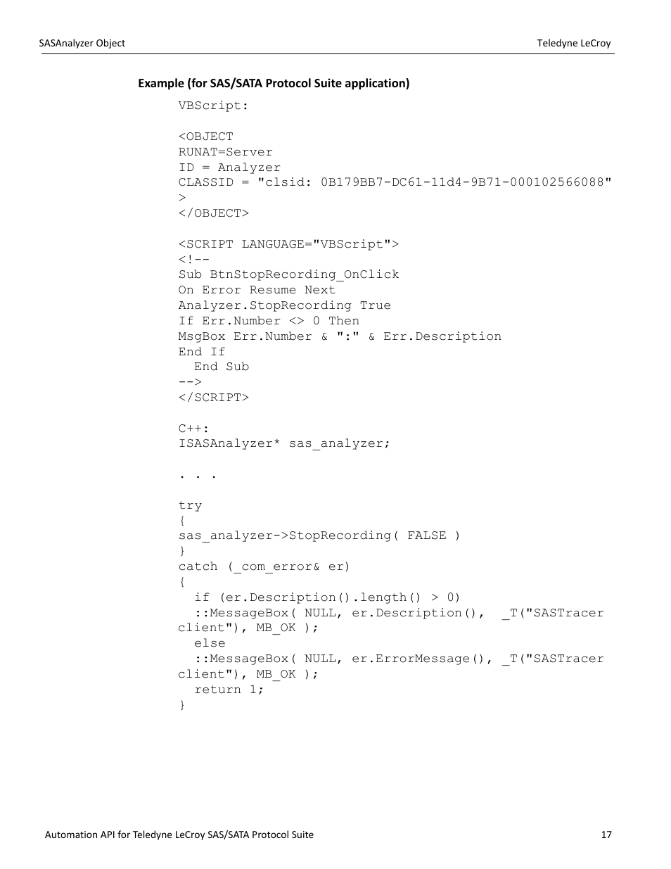 Teledyne LeCroy SAS_SATA Automation API manual User Manual | Page 23 / 150