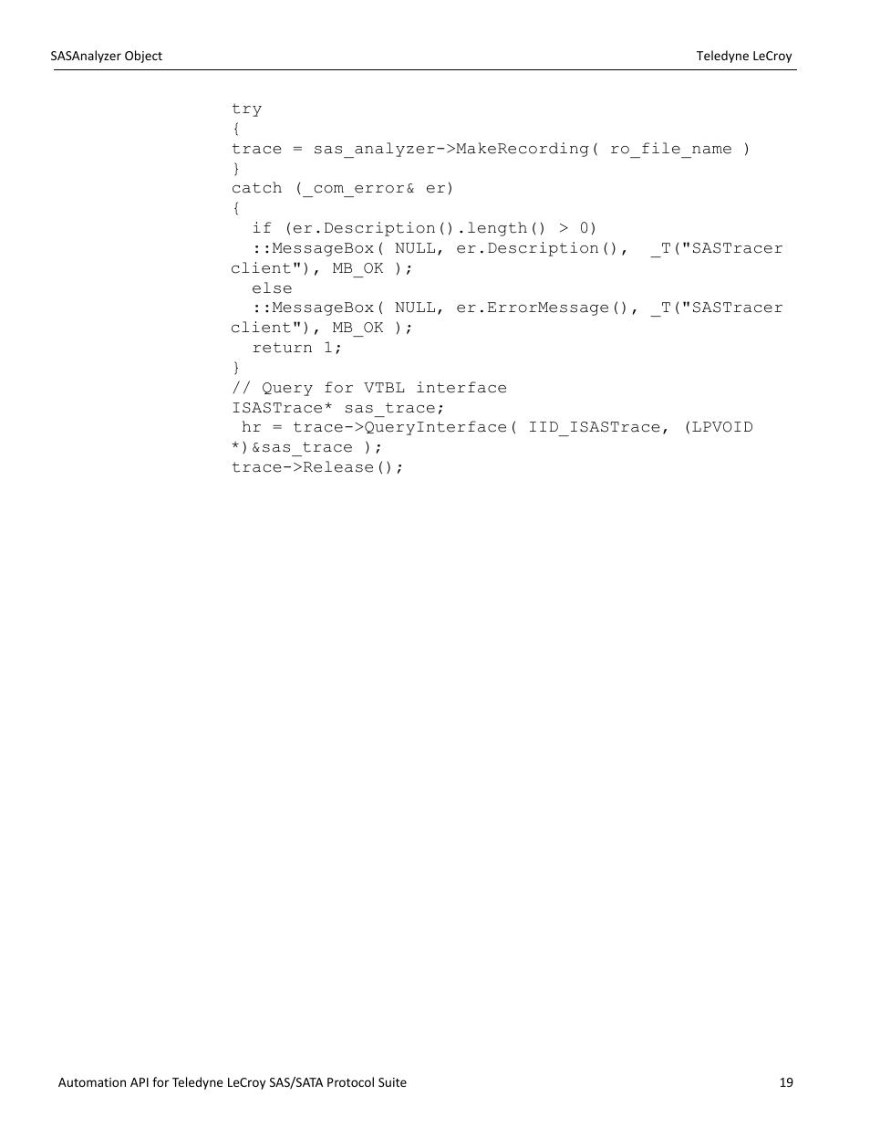 Teledyne LeCroy SAS_SATA Automation API manual User Manual | Page 25 / 150