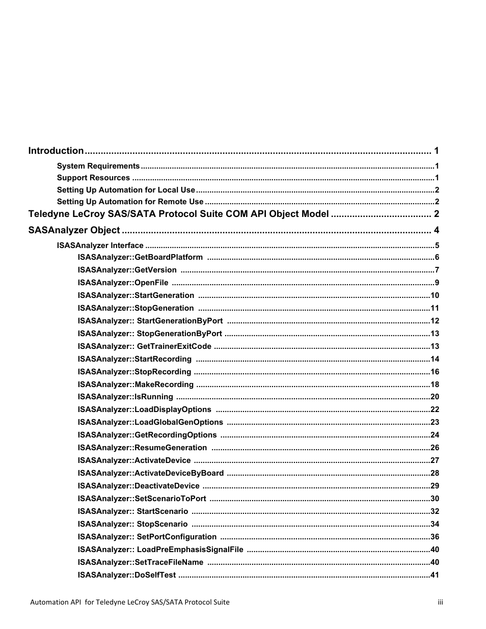 Teledyne LeCroy SAS_SATA Automation API manual User Manual | Page 3 / 150