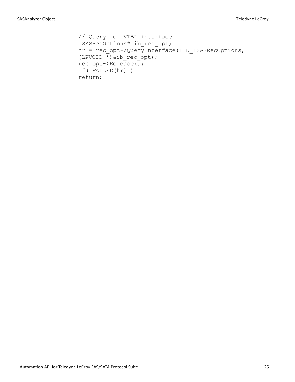 Teledyne LeCroy SAS_SATA Automation API manual User Manual | Page 31 / 150