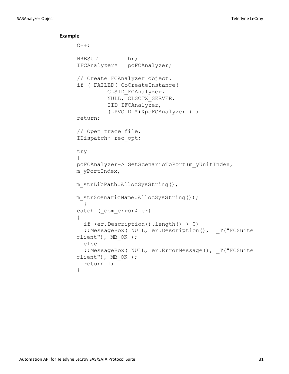 Teledyne LeCroy SAS_SATA Automation API manual User Manual | Page 37 / 150