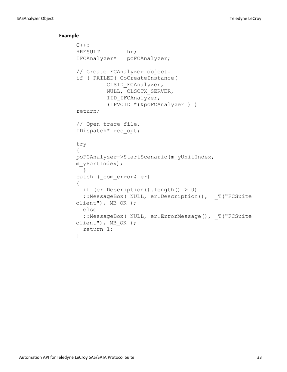 Teledyne LeCroy SAS_SATA Automation API manual User Manual | Page 39 / 150