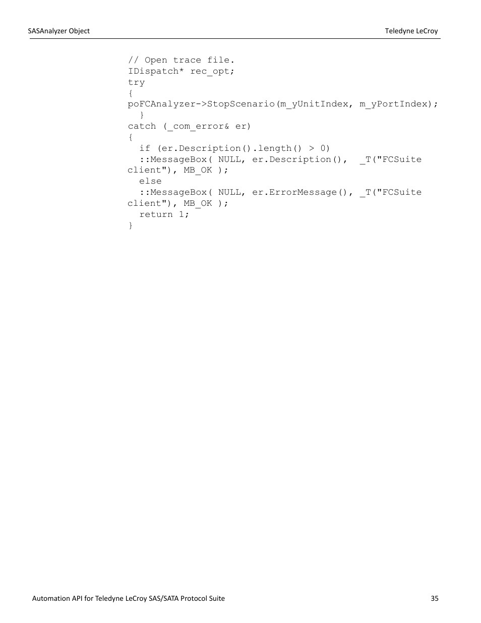 Teledyne LeCroy SAS_SATA Automation API manual User Manual | Page 41 / 150
