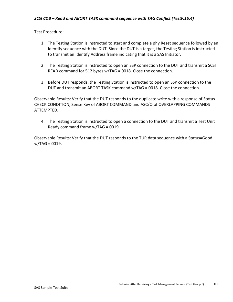 Teledyne LeCroy SAS Sample Test Suite User Manual | Page 106 / 109