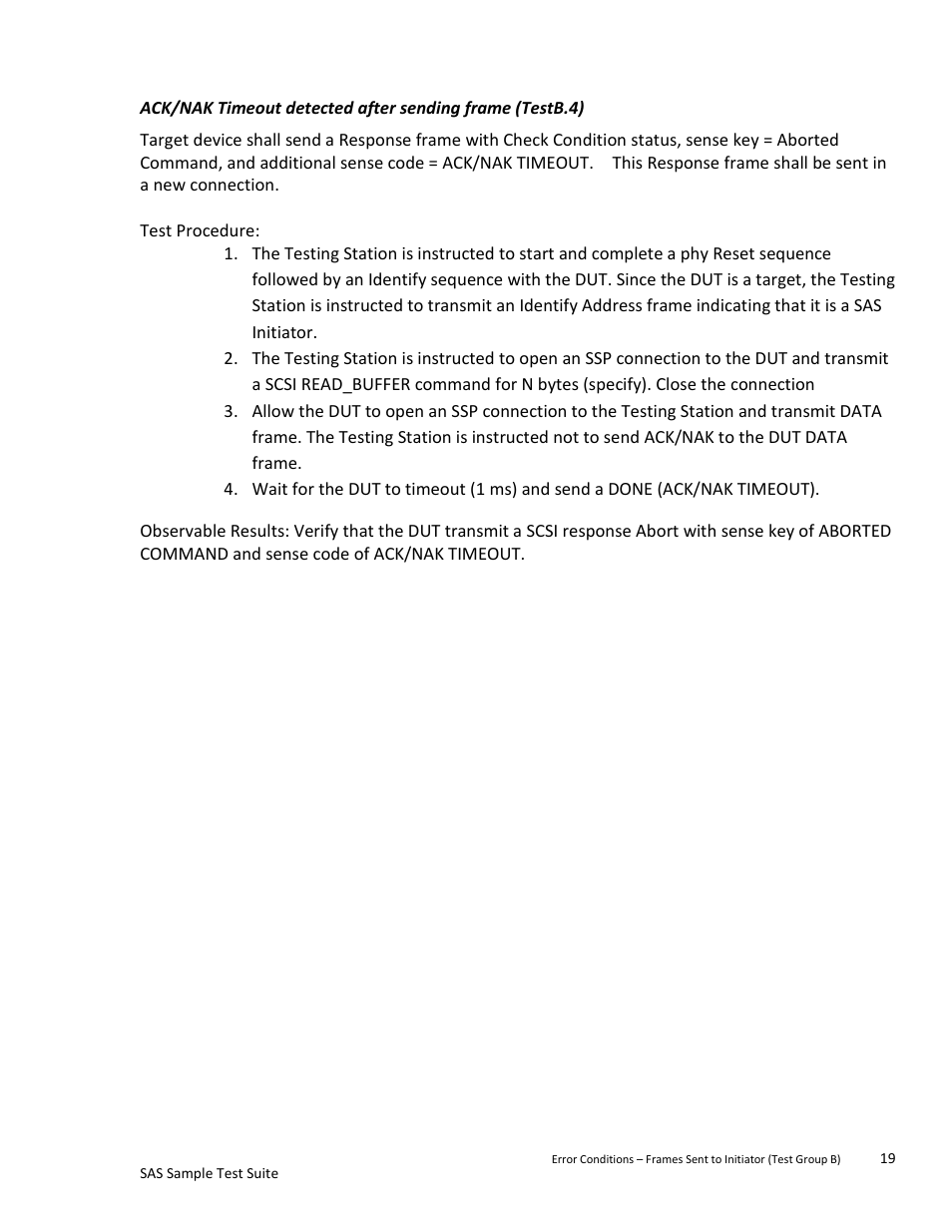 Teledyne LeCroy SAS Sample Test Suite User Manual | Page 19 / 109