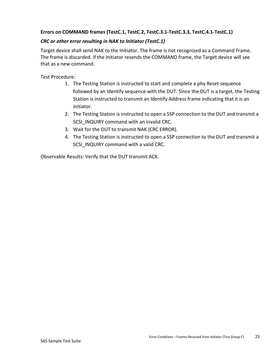 Testc.4.1-testc.1) | Teledyne LeCroy SAS Sample Test Suite User Manual | Page 25 / 109