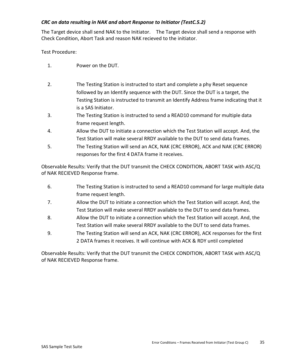 Teledyne LeCroy SAS Sample Test Suite User Manual | Page 35 / 109