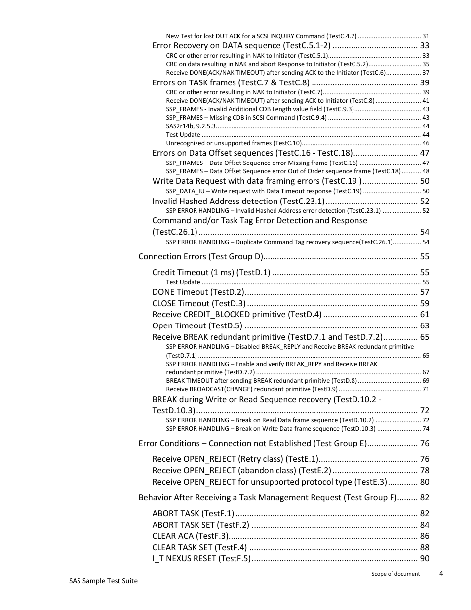 Teledyne LeCroy SAS Sample Test Suite User Manual | Page 4 / 109
