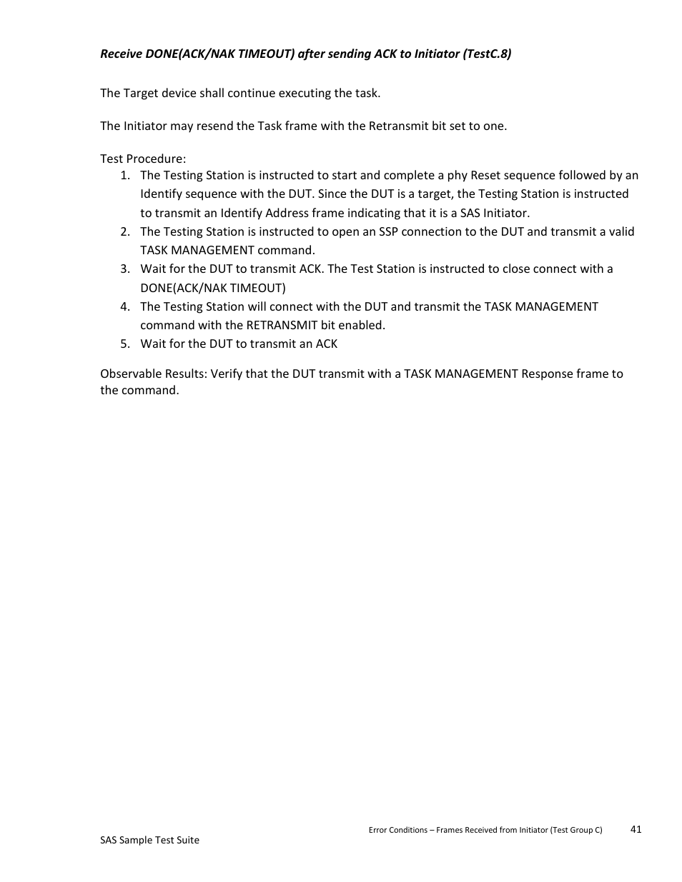 Teledyne LeCroy SAS Sample Test Suite User Manual | Page 41 / 109
