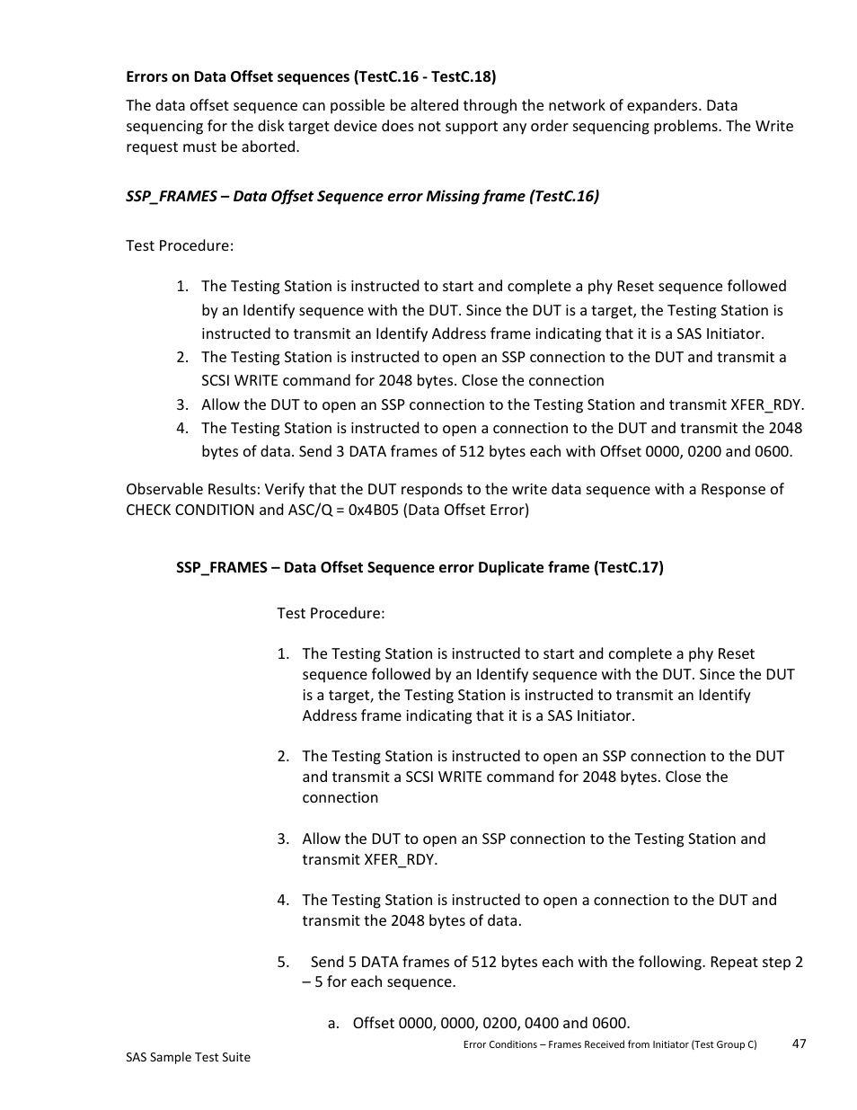Teledyne LeCroy SAS Sample Test Suite User Manual | Page 47 / 109