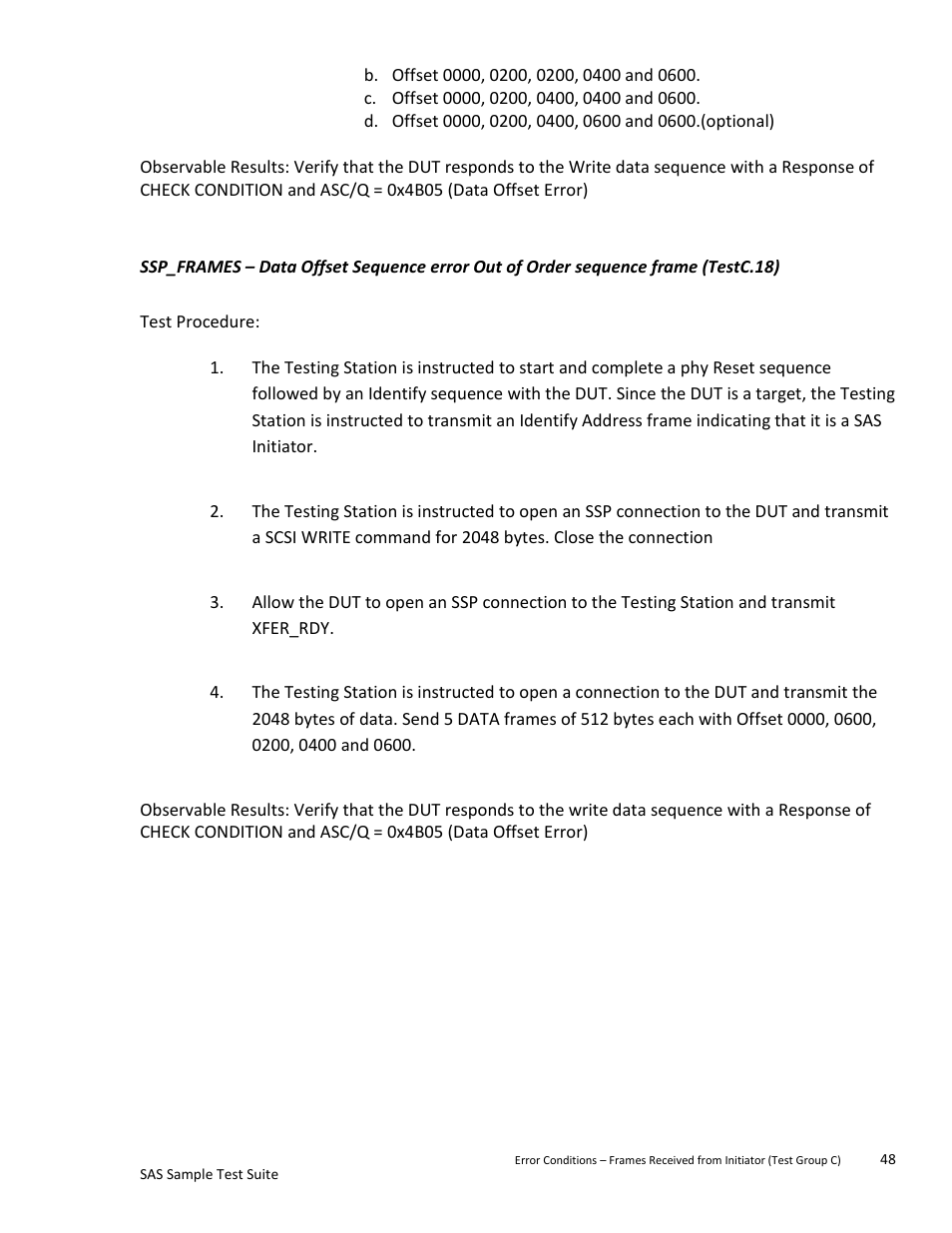 Teledyne LeCroy SAS Sample Test Suite User Manual | Page 48 / 109