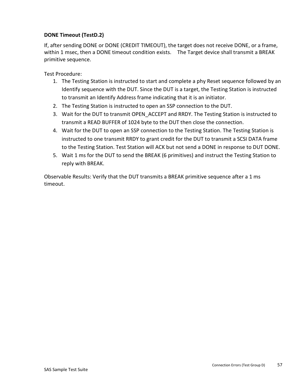Done timeout (testd.2) | Teledyne LeCroy SAS Sample Test Suite User Manual | Page 57 / 109