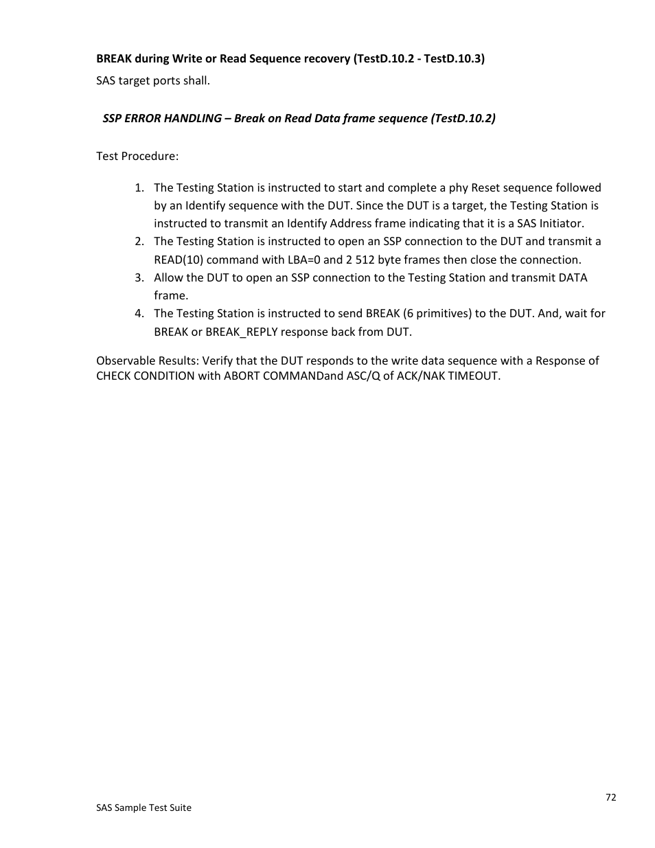 Testd.10.3) | Teledyne LeCroy SAS Sample Test Suite User Manual | Page 72 / 109
