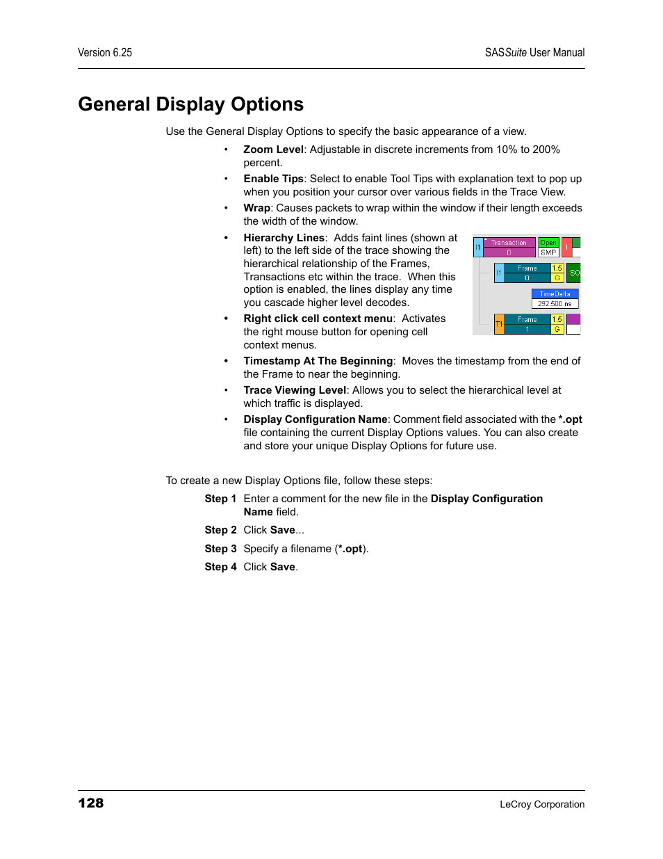 General display options | Teledyne LeCroy SAS Suite User Manual User Manual | Page 138 / 302