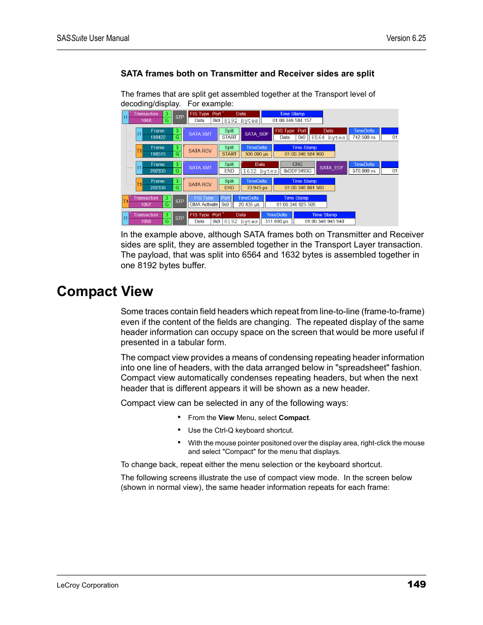 Compact view | Teledyne LeCroy SAS Suite User Manual User Manual | Page 159 / 302
