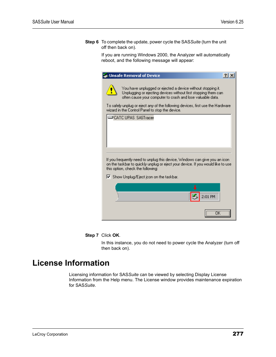 License information | Teledyne LeCroy SAS Suite User Manual User Manual | Page 287 / 302