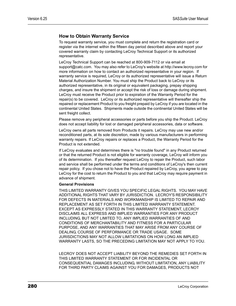 Teledyne LeCroy SAS Suite User Manual User Manual | Page 290 / 302