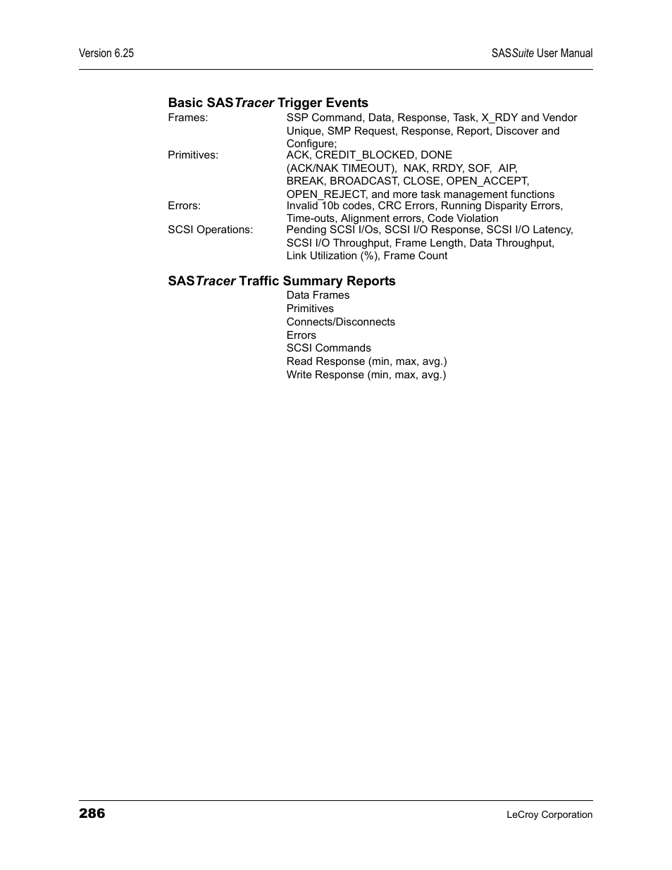 Teledyne LeCroy SAS Suite User Manual User Manual | Page 296 / 302