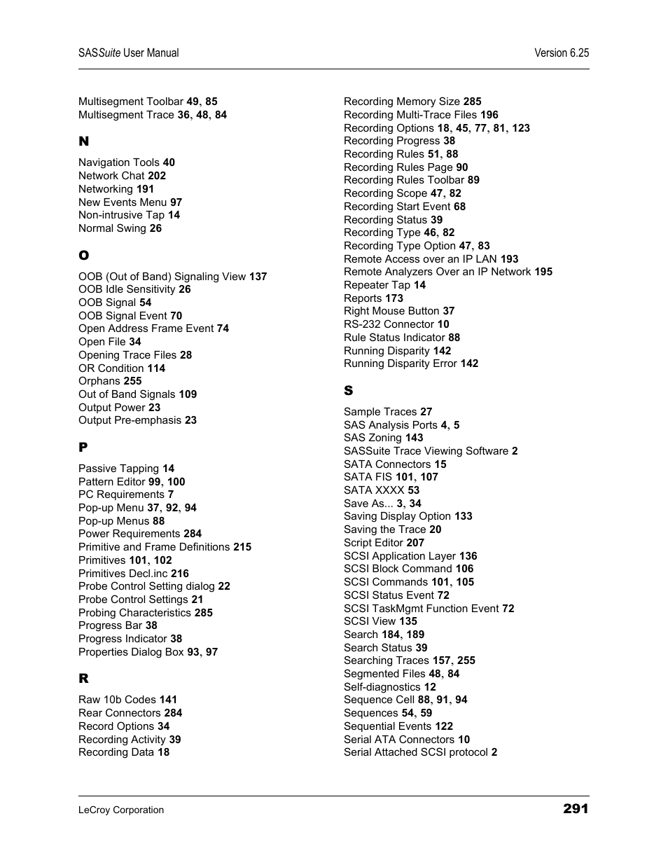 Teledyne LeCroy SAS Suite User Manual User Manual | Page 301 / 302